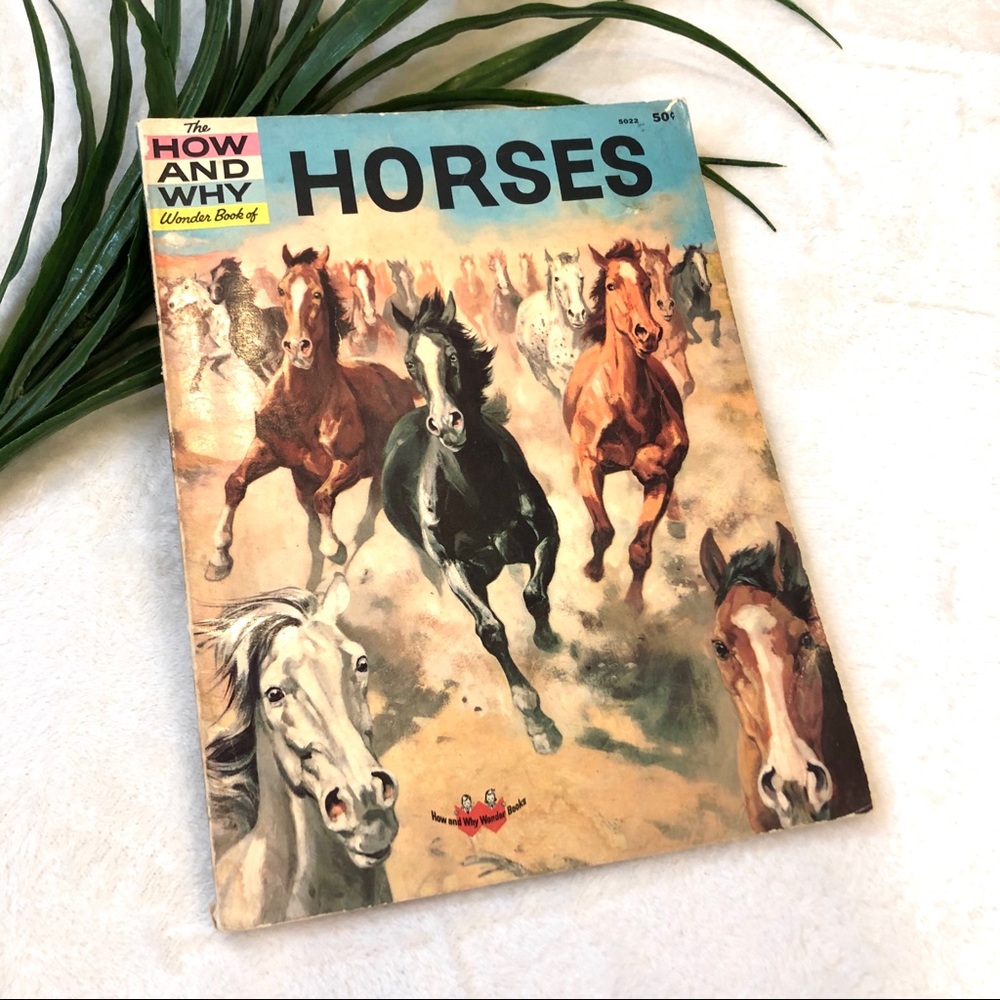 Vintage 1961 Children’s Book Titled “The How and Why Wonder Book of Horses”
